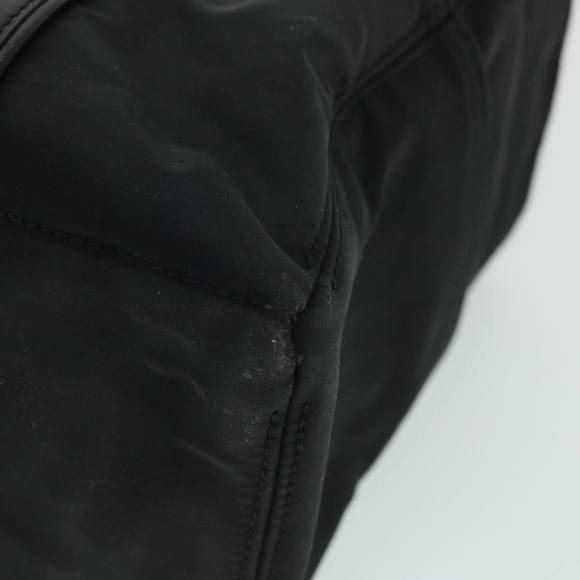 HERMES Acape Luco PM Hand Bag Nylon Black Auth bs8396 - Picture 15 of 16